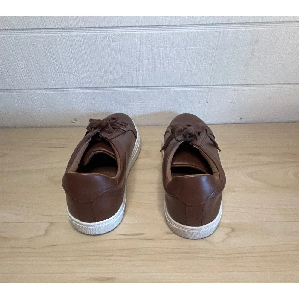 Banana Republic Mens Brown Cognac Low Top Sneakers Size‎ 12 662548 Lace Up Shoes